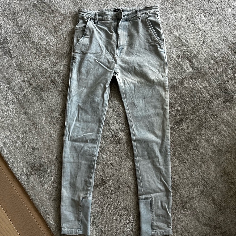 Zanerobe Men's 29 light wash slim jeans with button